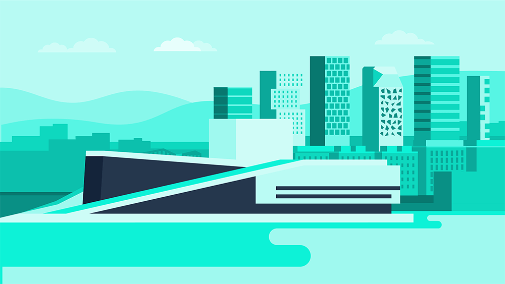 Illustrasjon av Oslo.